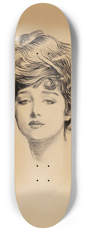 Charles Dana Gibson - The Gibson Girl 8.25 inch art skate deck Charles Dana Gibson - The Gibson Girl 8.25 inch art skate deck