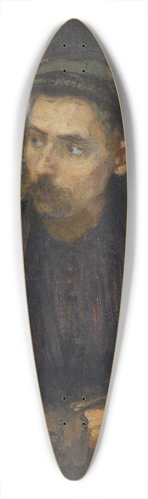 Ilya Efimovich Repin - Portrait Of A Worker 39.3 inch art pintail longboard deck