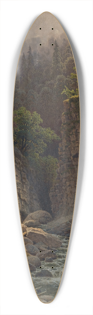 Ilya Nikolaevich Zankovsky - The Ravine 39.3 inch art pintail longboard deck