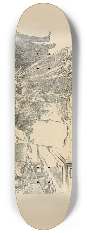 Charles Dana Gibson - The Hopewell-Bonds abroad 8.25 inch art skate deck Charles Dana Gibson - The Hopewell-Bonds abroad 8.25 inch art skate deck