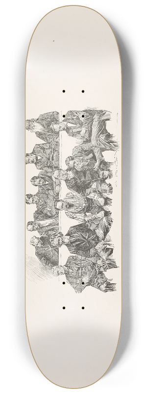 Charles Dana Gibson - The Jury 8.25 inch art skate deck