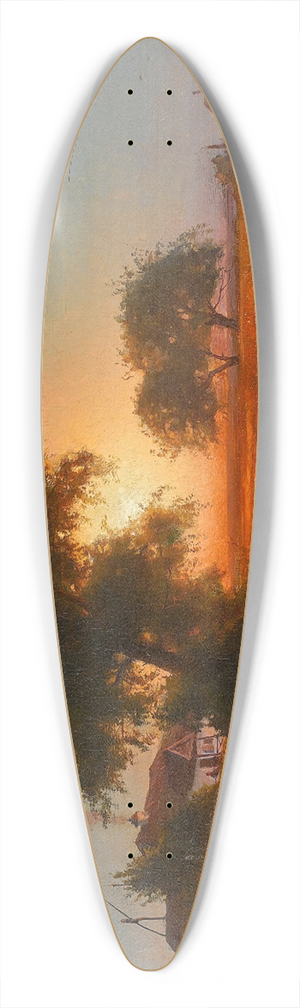 Iosif Evstafevich Krachkovsky - On a Late Summers Evening, Ukraine 39.3 inch art pintail longboard deck
