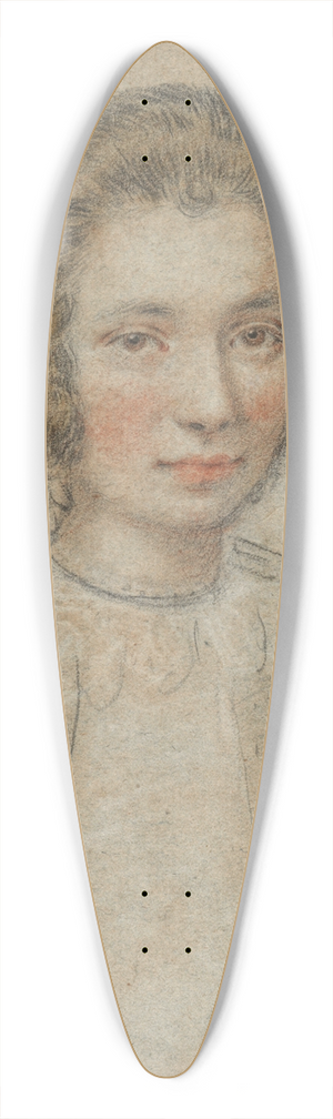Ippolito Leoni - Portrait of a young girl 39.3 inch art pintail longboard deck