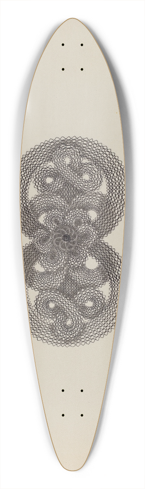 Irene Lawson - Brooch 39.3 inch art pintail longboard deck