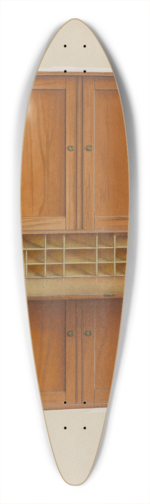 Irving I. Smith - Shaker Desk 39.3 inch art pintail longboard deck