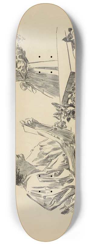 Charles Dana Gibson - The morning note 8.25 inch art skate deck Charles Dana Gibson - The morning note 8.25 inch art skate deck
