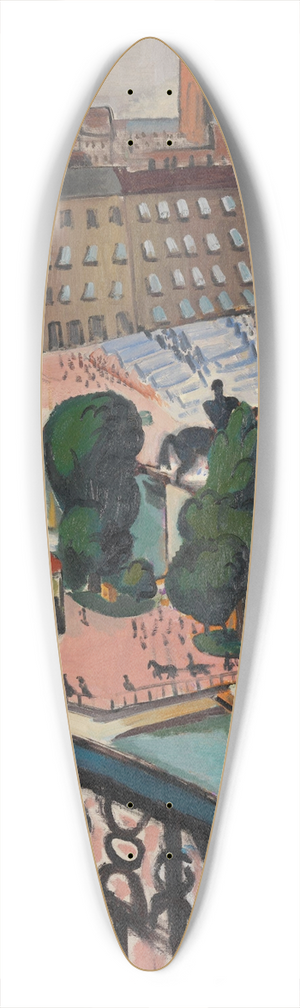 Isaac Grnewald - Karl Johans Torg, Stockholm 39.3 inch art pintail longboard deck