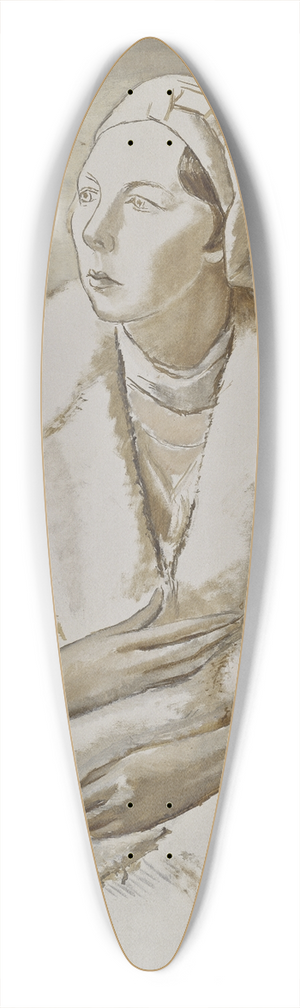 Isaac Grnewald - Sigrid Hjertn 39.3 inch art pintail longboard deck
