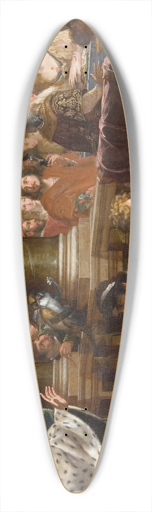 Isaac Isaacsz - A Feast 39.3 inch art pintail longboard deck