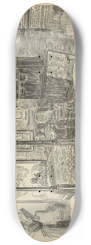 Charles Dana Gibson - The next morning 8.25 inch art skate deck