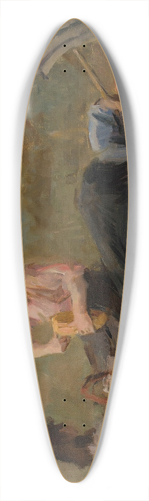 Isaac Israls - Picnic in the Bois de boulogne, Paris 39.3 inch art pintail longboard deck