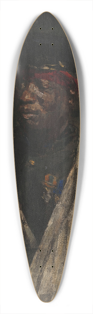Isaac Israls - Portrait of a Wounded KNIL Soldier 39.3 inch art pintail longboard deck