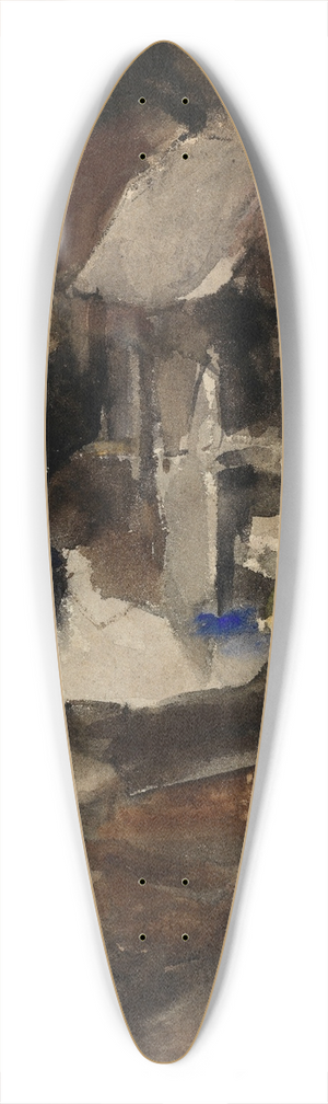 Isaac Israls - Restaurant Mille Colonnes in Amsterdam 39.3 inch art pintail longboard deck