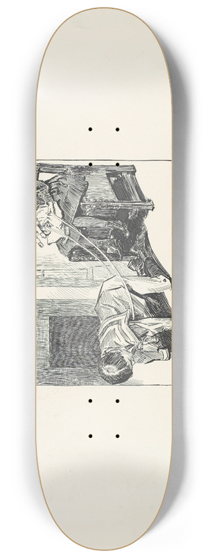 Charles Dana Gibson - The Nursery 8.25 inch art skate deck Charles Dana Gibson - The Nursery 8.25 inch art skate deck
