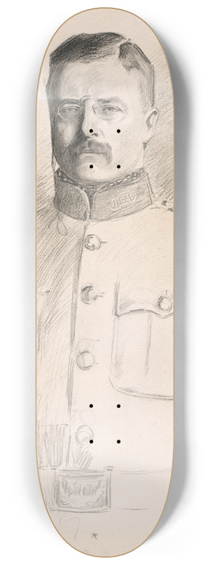 Charles Dana Gibson - Theodore Roosevelt 8.25 inch art skate deck