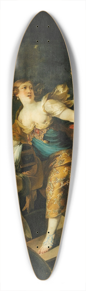 Isaac Moillon - The rape of helen 39.3 inch art pintail longboard deck