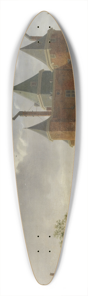 Isaac Ouwater - The Sint-Antoniuswaag in Amsterdam 39.3 inch art pintail longboard deck