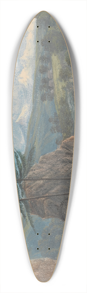 Isaac Weld - Canton- Berne (Switzerland) 39.3 inch art pintail longboard deck Isaac Weld - Canton- Berne (Switzerland) 39.3 inch art pintail longboard deck
