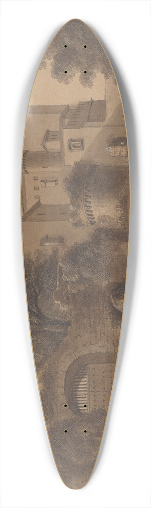 Isaac Weld - Castello Malespina Appennines 39.3 inch art pintail longboard deck