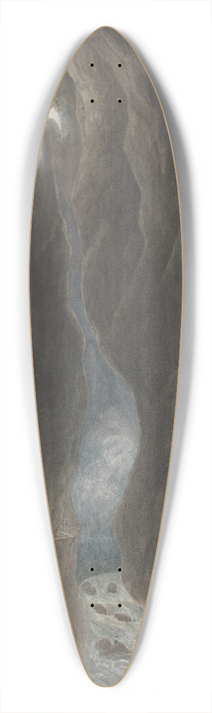 Isaac Weld - Pffeffen Bad, Switzerland 39.3 inch art pintail longboard deck