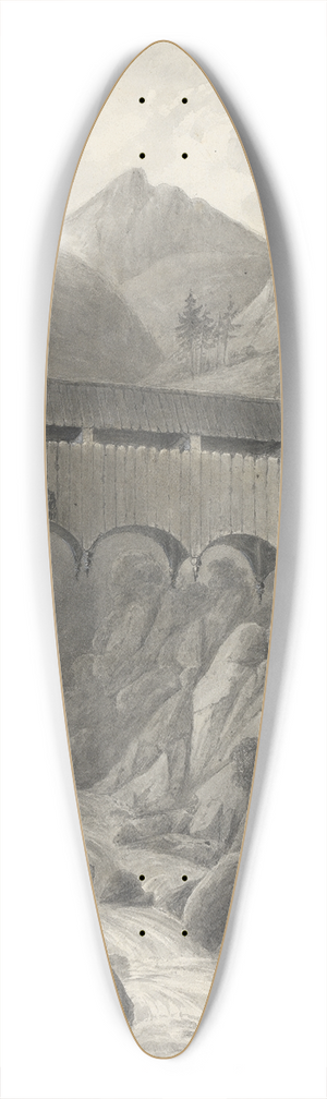 Isaac Weld - St. Martyns Bruche 39.3 inch art pintail longboard deck