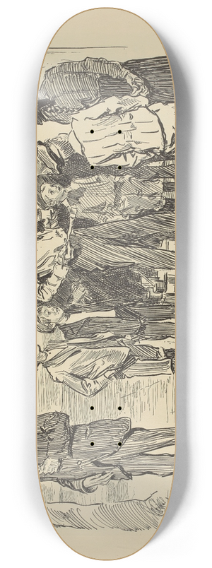 Charles Dana Gibson - The sign painter 8.25 inch art skate deck