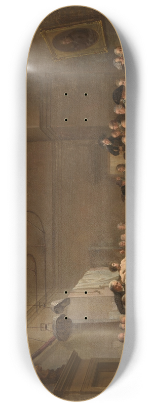 Adriaan de Lelie - The Drawing Gallery of the Felix Meritis Society 8.25 inch art skate deck