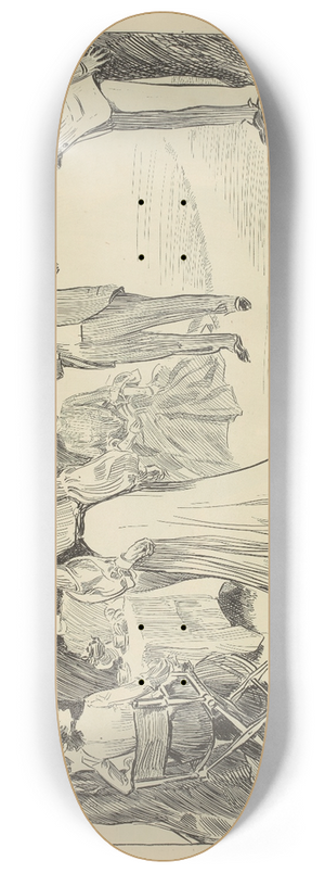 Charles Dana Gibson - The weaker sex.V 8.25 inch art skate deck