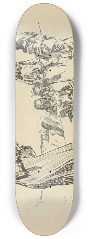 Charles Dana Gibson - The wretched heathen 8.25 inch art skate deck