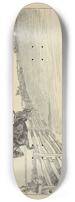 Charles Dana Gibson - They take a morning run 8.25 inch art skate deck