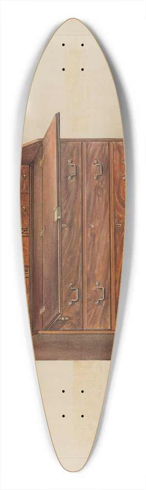 Isadore Goldberg - Desk 39.3 inch art pintail longboard deck