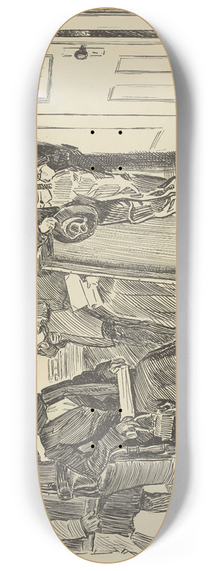Charles Dana Gibson - To see the art editor 8.25 inch art skate deck