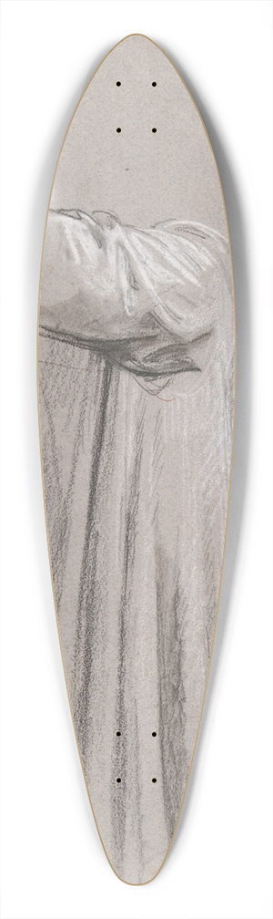 Isidore Pils - Drapery Study for a Monk 39.3 inch art pintail longboard deck