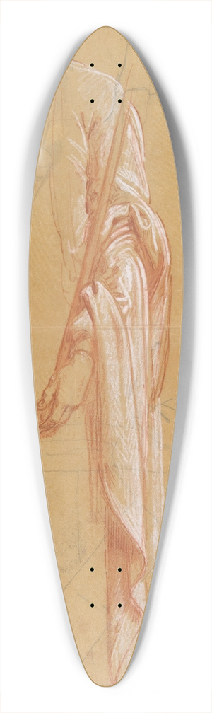 Isidore Pils - Drapery Study for Sainte-Clotilde 39.3 inch art pintail longboard deck