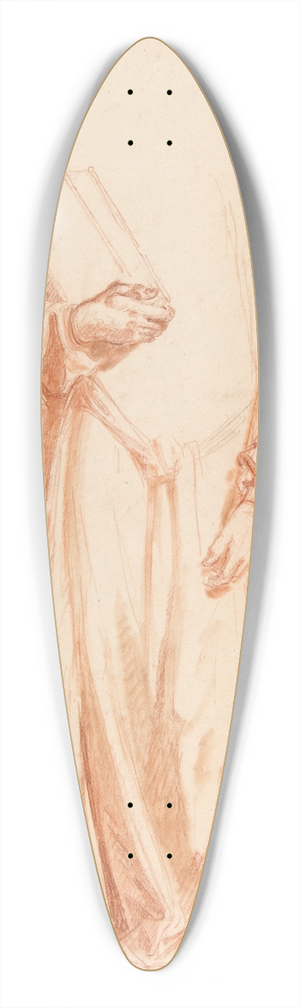 Isidore Pils - Drapery Study for Sainte-Clotilde 39.3 inch art pintail longboard deck