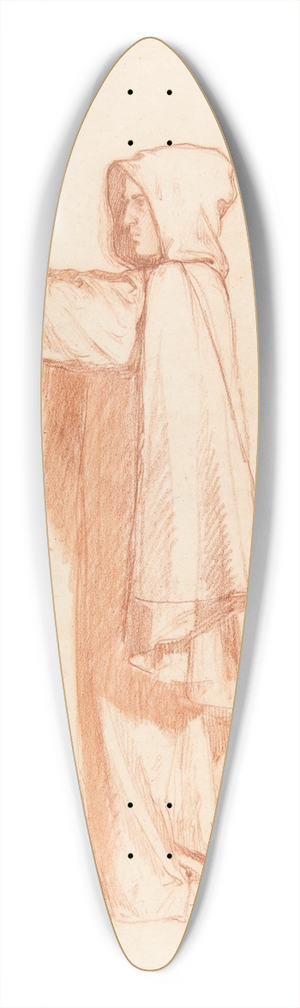 Isidore Pils - Monk 39.3 inch art pintail longboard deck