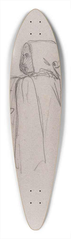 Isidore Pils - Monk 39.3 inch art pintail longboard deck