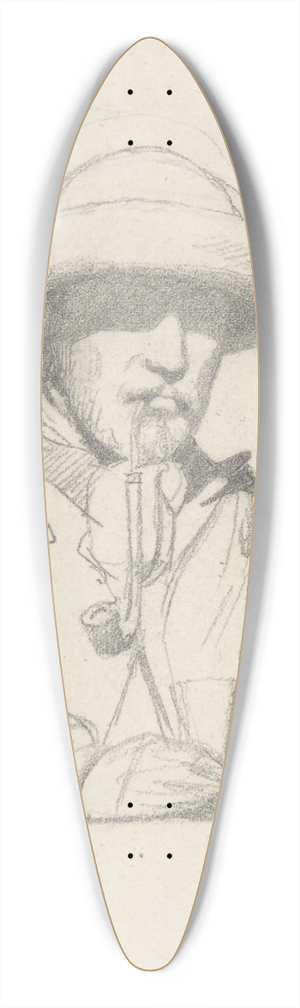 Isidore Pils - Portrait of Thodore Ballu 39.3 inch art pintail longboard deck