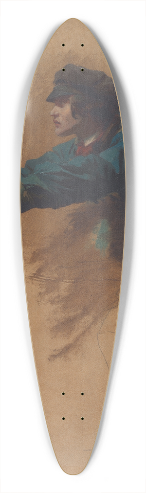 Isidore Pils - Young Man Leaning Forward with Outstretched Arms (Study for Soldiers Distributing Bread to the Poor) 39.3 inch art pintail longboard deck