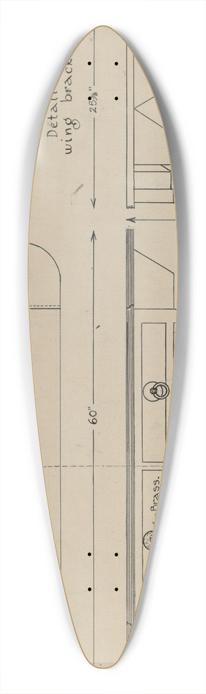 Isidore Sovensky - Sofa Table 39.3 inch art pintail longboard deck