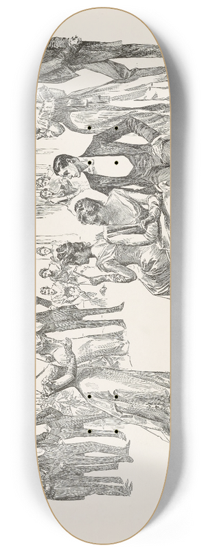 Charles Dana Gibson - Trials of Bud 8.25 inch art skate deck