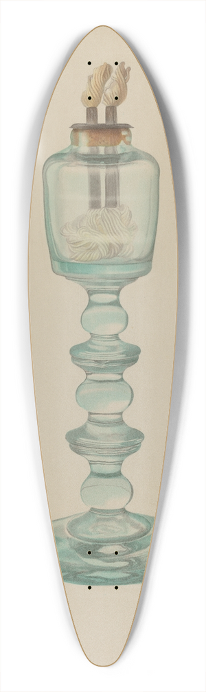 Isidore Steinberg - Whale Oil Lamp 39.3 inch art pintail longboard deck