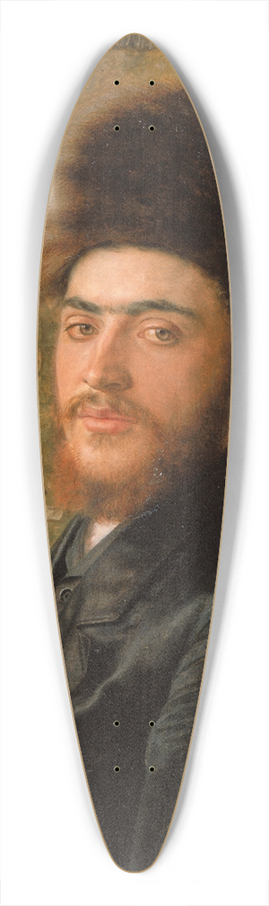 Isidor Kaufmann - Man With Fur Hat 39.3 inch art pintail longboard deck Isidor Kaufmann - Man With Fur Hat 39.3 inch art pintail longboard deck