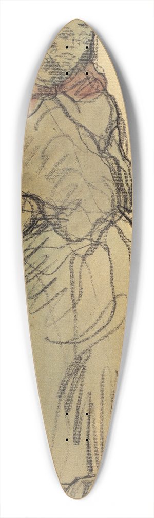 Isidre Nonell - Gypsy Standing 39.3 inch art pintail longboard deck