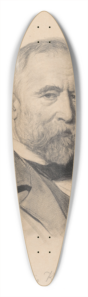 Ismal Gentz - The Painter Ludwig Knaus from Berlin 39.3 inch art pintail longboard deck