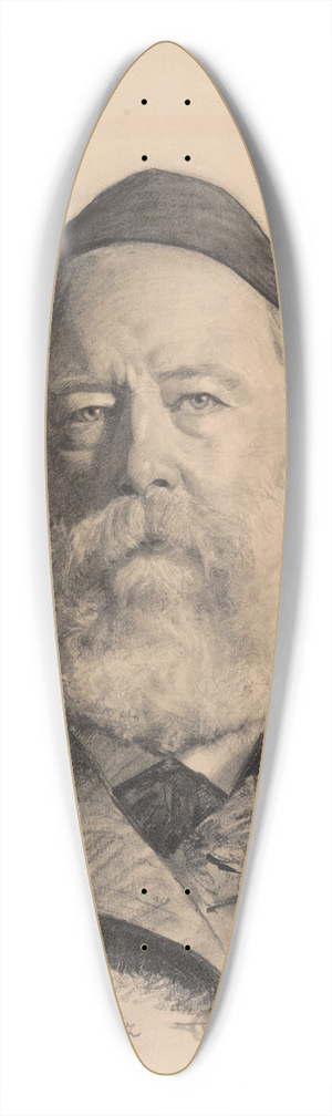 Ismal Gentz - The Painter Wilhelm Gentz, Father of Ismal, from Berlin 39.3 inch art pintail longboard deck