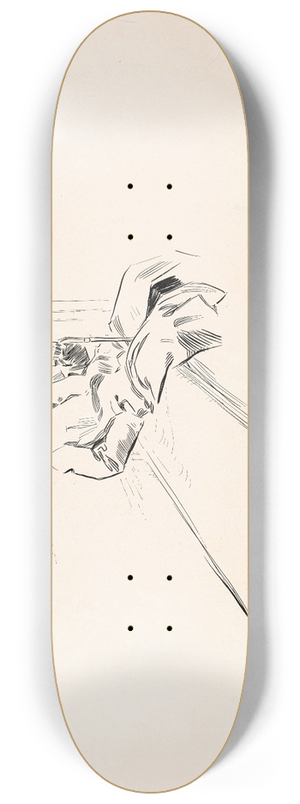 Charles Dana Gibson - Untitled 8.25 inch art skate deck