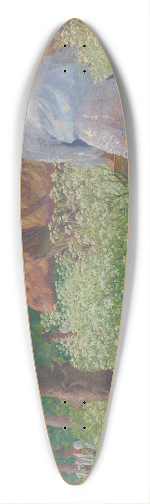 Ivan abota - Girl in a Folk Costume 39.3 inch art pintail longboard deck