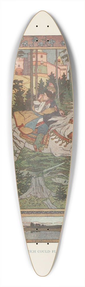 Ivan Bilibin - A white mare which could fly like the wind 39.3 inch art pintail longboard deck
