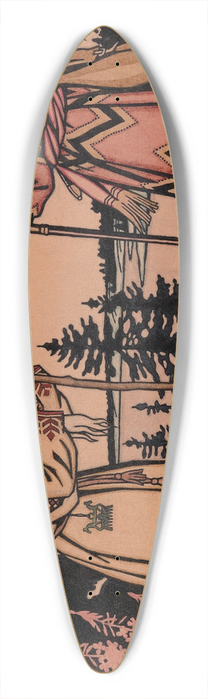 Ivan Bilibin - Illustration for The Frog Princess 39.3 inch art pintail longboard deck